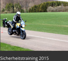 Sicherheitstraining 2015