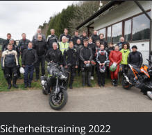 Sicherheitstraining 2022