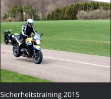 Sicherheitstraining 2015